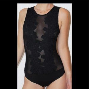 Black Mesh Bodysuit size Medium